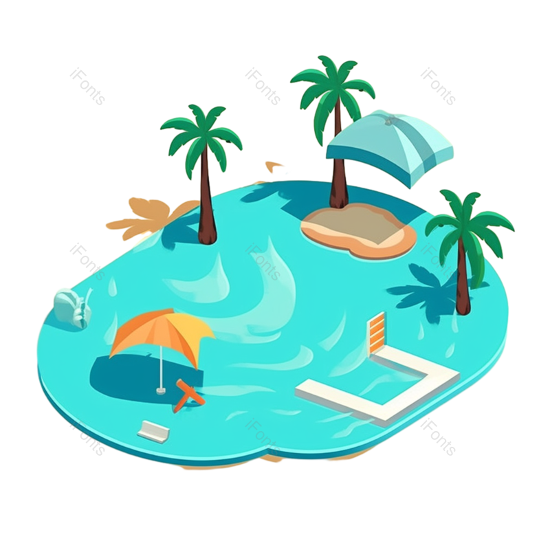 户外图片,夏天元素,海洋PNG,度假免抠素材
